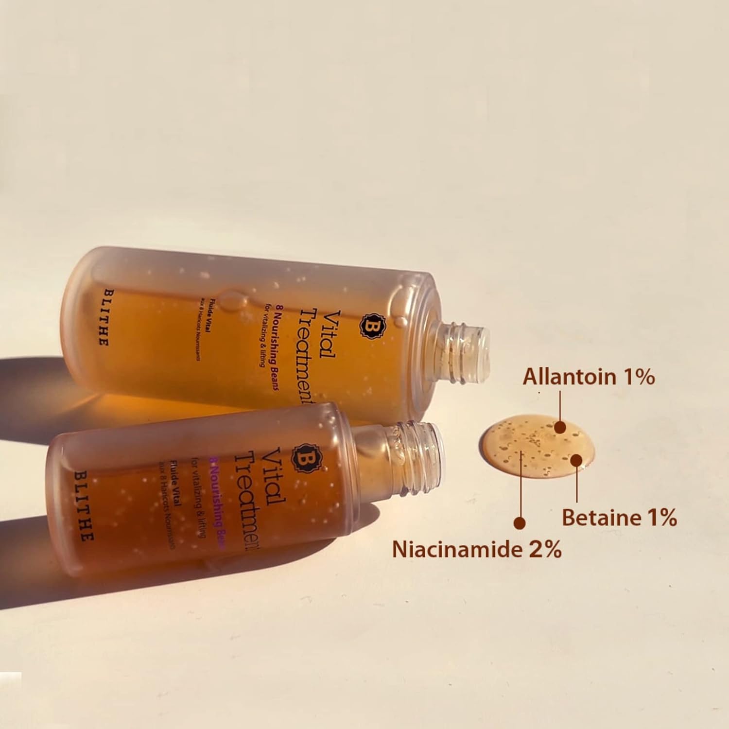 Blithe Anti Aging Face Moisturizer Set - Nourish, Firm, and Revitalize with Pressed Serum Tundra Chaga & Vital Treatment 8 Nourishing Beans