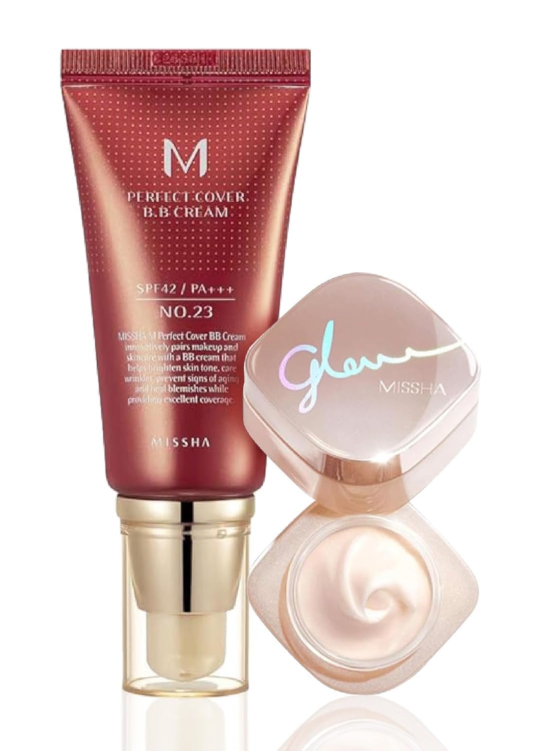 MISSHA M Perfect Cover BB Cream No.23 & Glow Skin Balm Bundle