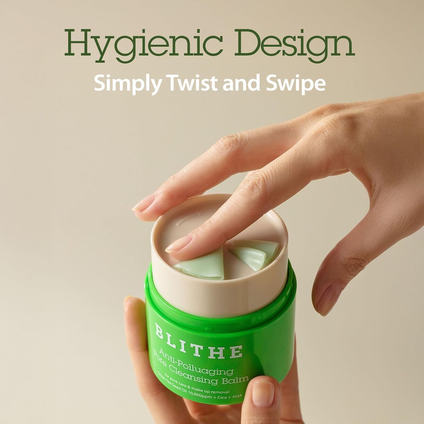 BLITHE Pressed Serum Tundra Chaga 1.68 Fl Oz + Anti-Polluaging Pore Cleansing Balm 1.7 Fl Oz