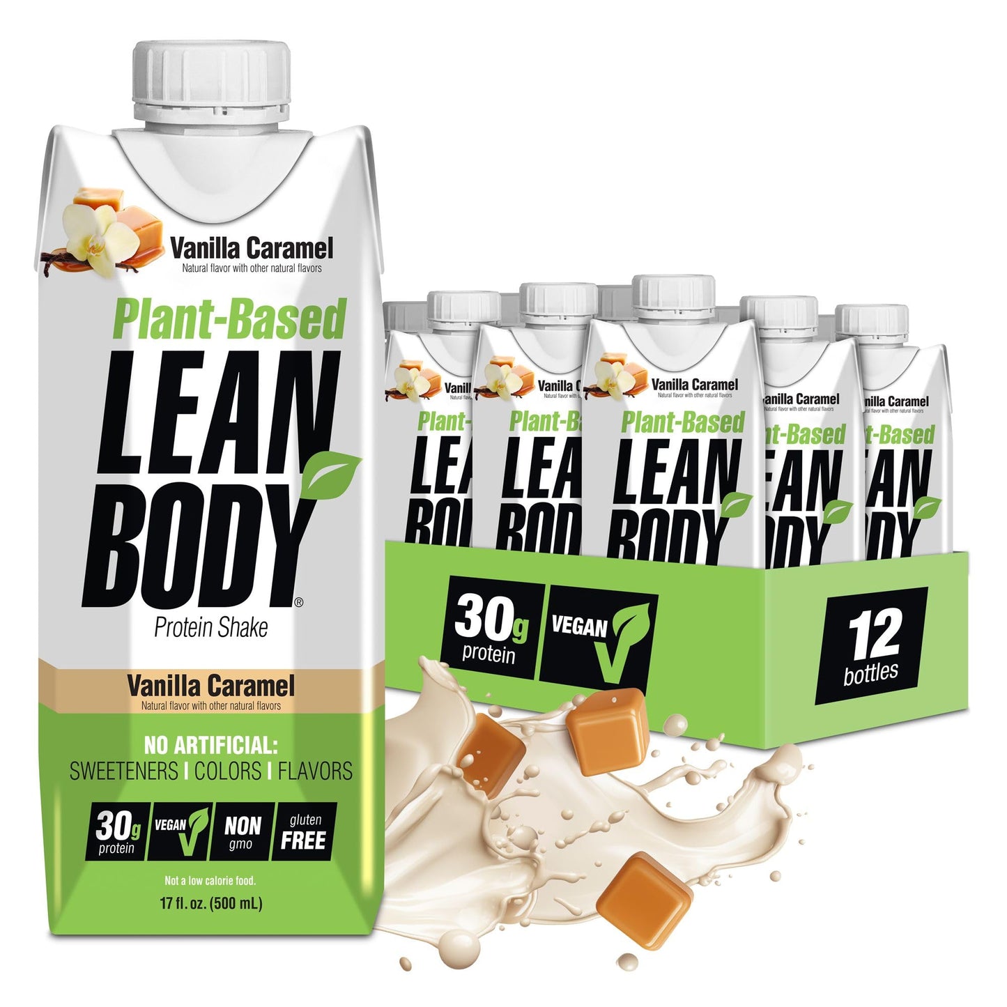 Labrada Lean Body Ready-to-Drink Strawberry Protein Shake, Bottle, 40g Protein, Whey Blend, 0 Sugar, Gluten Free, 22 Vitamins & Minerals, 17 Ounce (Recyclable Carton & Lid - Pack of 12)