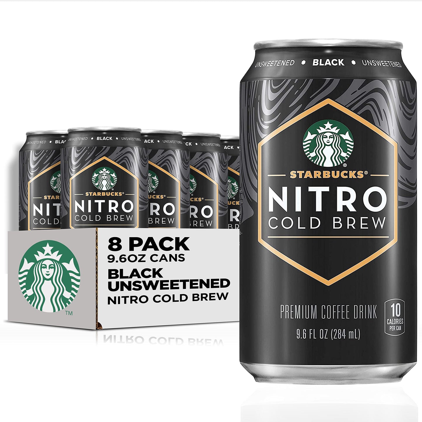 Starbucks Nitro Cold Brew, Vanilla Sweet Cream 9.6 fl oz Can (8 Pack)