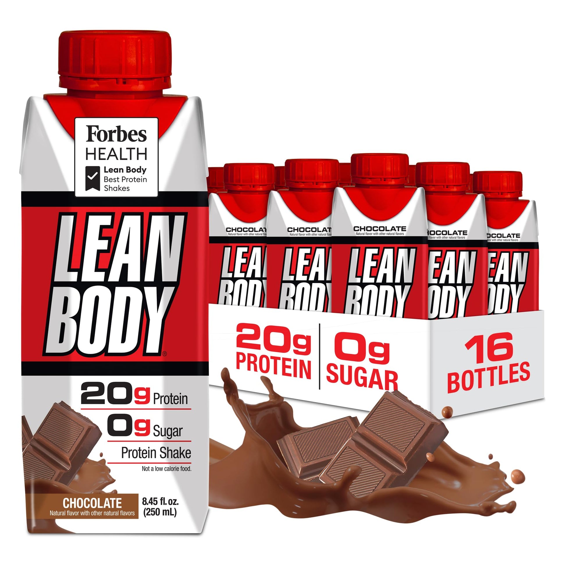 Labrada Lean Body Ready-to-Drink Strawberry Protein Shake, Bottle, 40g Protein, Whey Blend, 0 Sugar, Gluten Free, 22 Vitamins & Minerals, 17 Ounce (Recyclable Carton & Lid - Pack of 12)