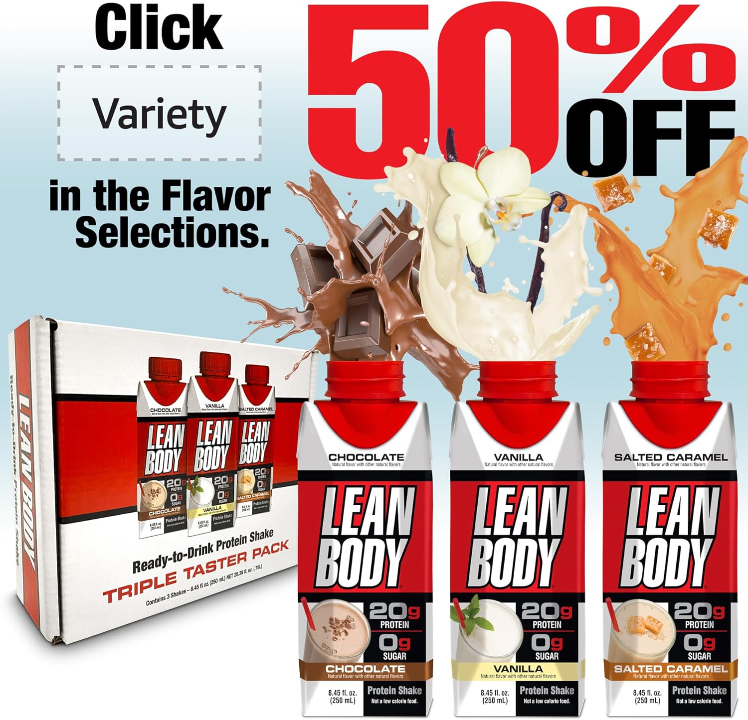 Labrada Lean Body Ready-to-Drink Strawberry Protein Shake, Bottle, 40g Protein, Whey Blend, 0 Sugar, Gluten Free, 22 Vitamins & Minerals, 17 Ounce (Recyclable Carton & Lid - Pack of 12)