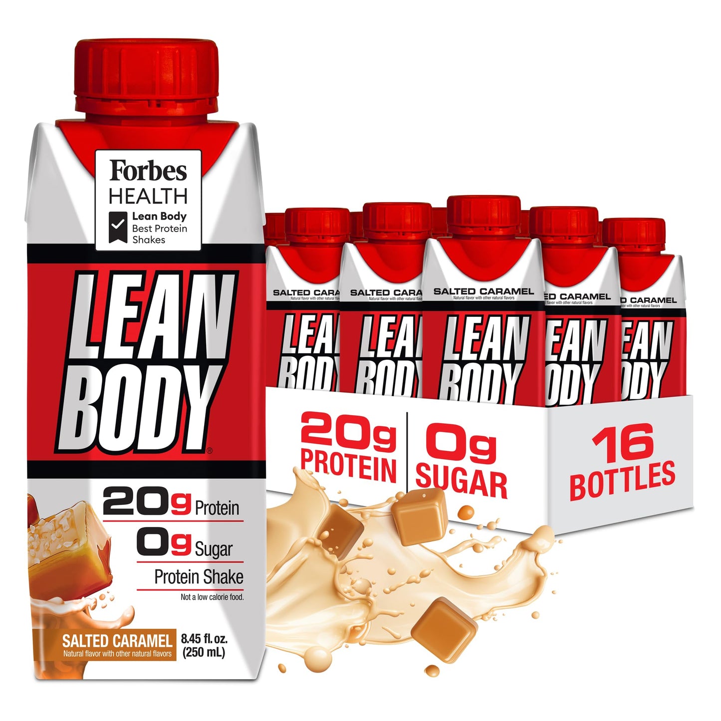 Labrada Lean Body Ready-to-Drink Strawberry Protein Shake, Bottle, 40g Protein, Whey Blend, 0 Sugar, Gluten Free, 22 Vitamins & Minerals, 17 Ounce (Recyclable Carton & Lid - Pack of 12)