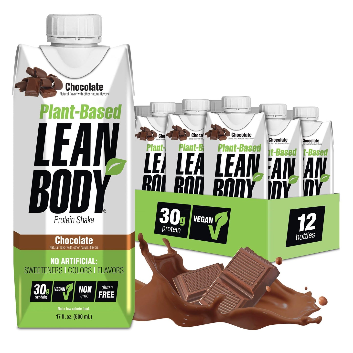 Labrada Lean Body Ready-to-Drink Strawberry Protein Shake, Bottle, 40g Protein, Whey Blend, 0 Sugar, Gluten Free, 22 Vitamins & Minerals, 17 Ounce (Recyclable Carton & Lid - Pack of 12)